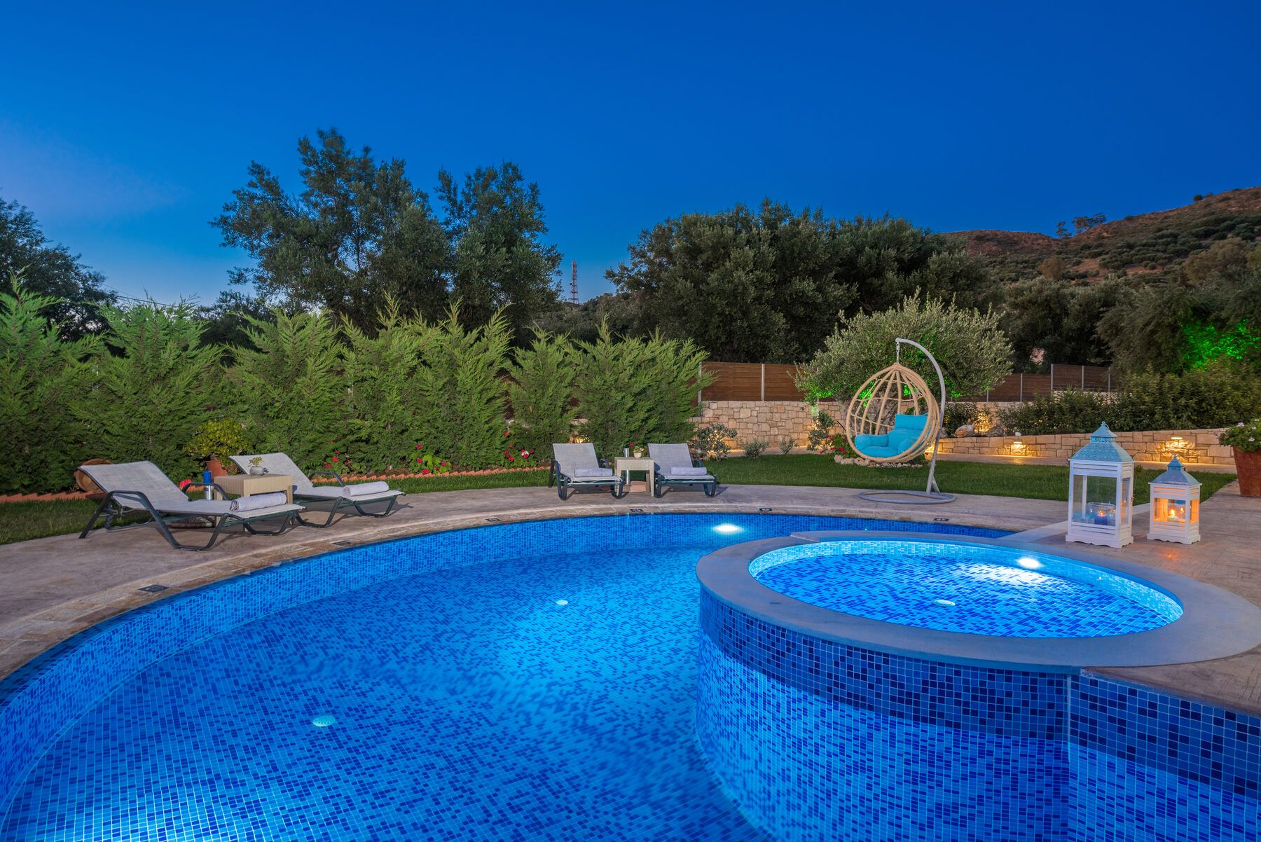 Zakynthos villa private pool close-up, Romanza Villa I