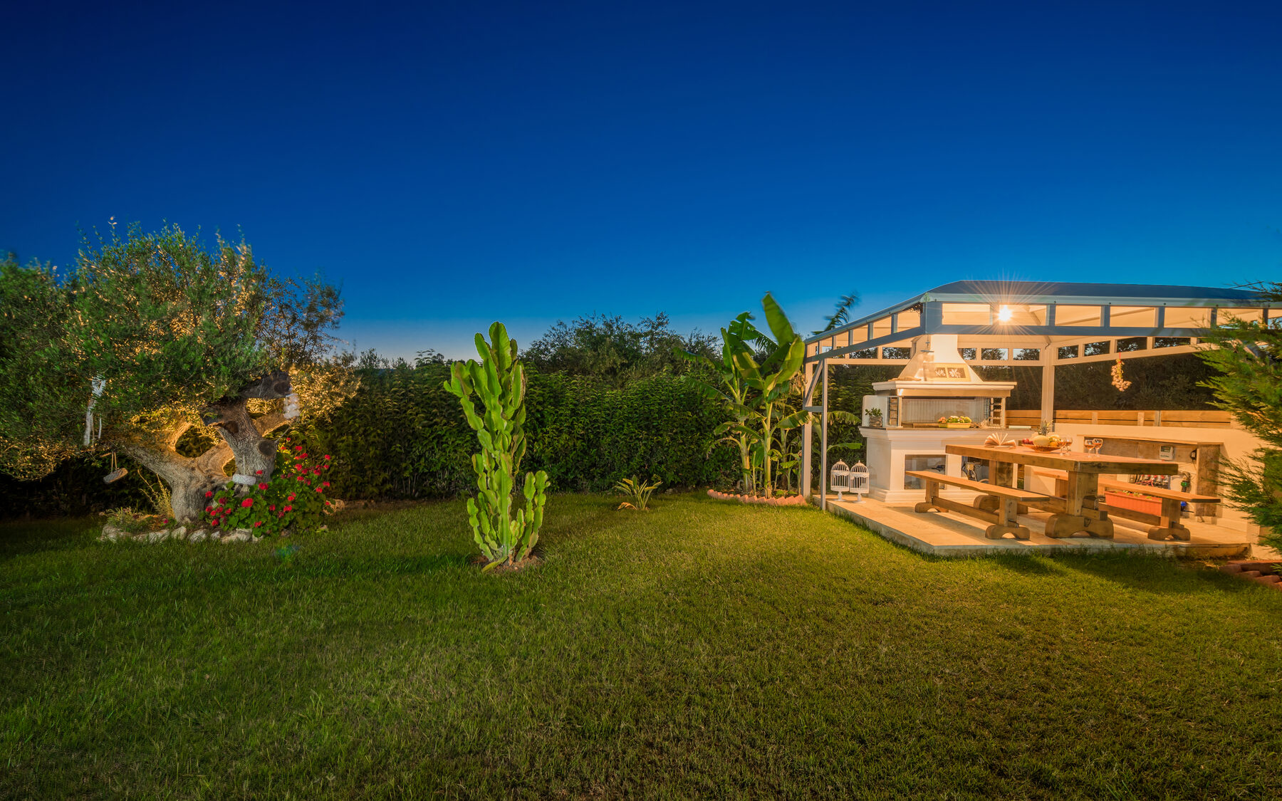 Evening BBQ at Romanza Villa I, Zakynthos Villa Kalamaki